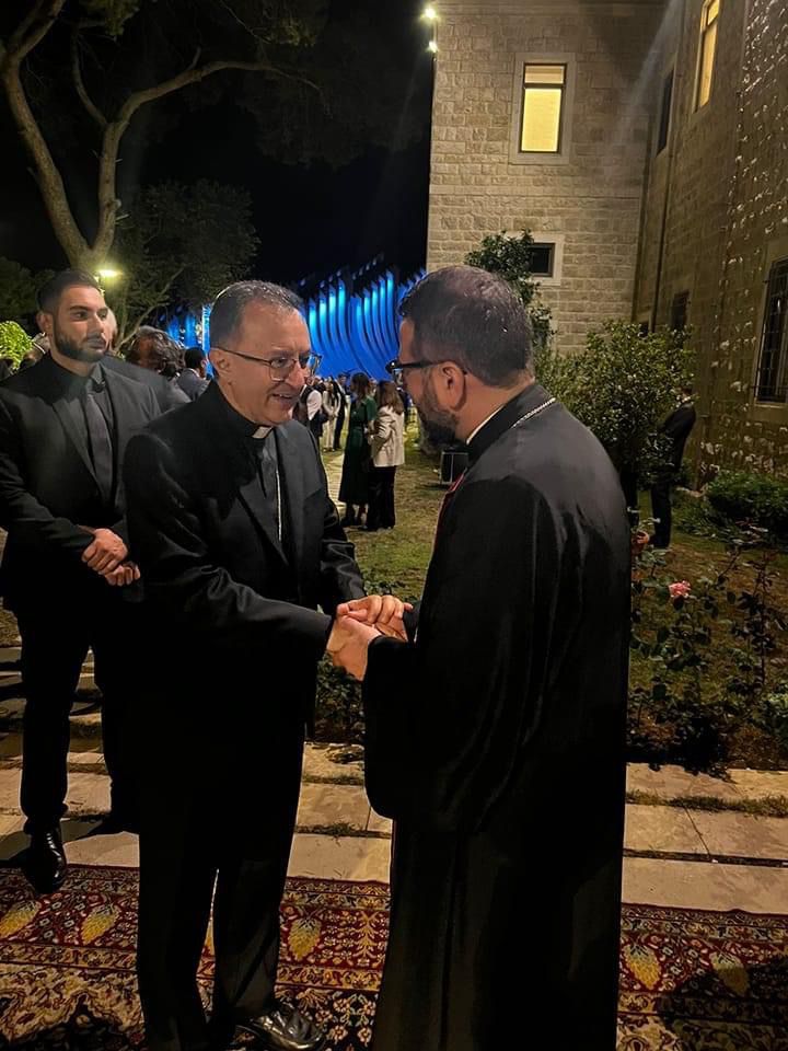 المونسنيور في حفل توديع السفير البابوي في لبنان